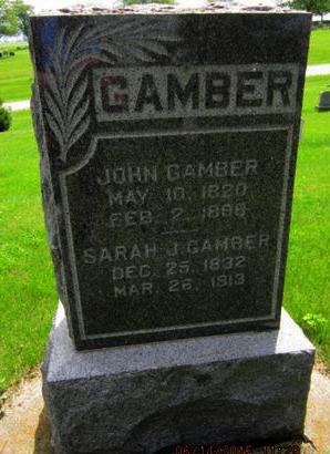 GAMBER, SARAH J - Dallas County, Iowa | SARAH J GAMBER 
