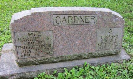 COUNCIL GARDNER, HARRIETT M - Dallas County, Iowa | HARRIETT M COUNCIL GARDNER 