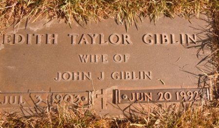 TAYLOR GIBLIN, EDITH - Dallas County, Iowa | EDITH TAYLOR GIBLIN 