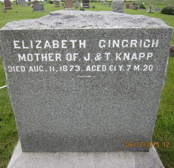 GINGRICH, ELIZABETH - Dallas County, Iowa | ELIZABETH GINGRICH 