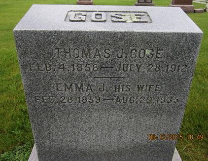 GOSE, THOMAS J - Dallas County, Iowa | THOMAS J GOSE 