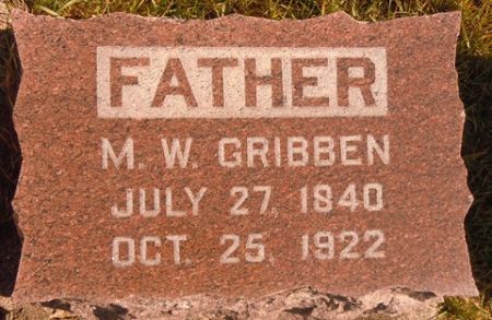 GRIBBEN, M. W. - Dallas County, Iowa | M. W. GRIBBEN 
