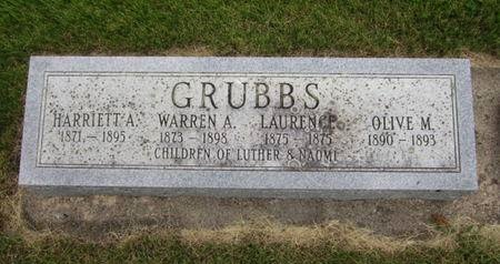 GRUBBS, HARRIETT A - Dallas County, Iowa | HARRIETT A GRUBBS 