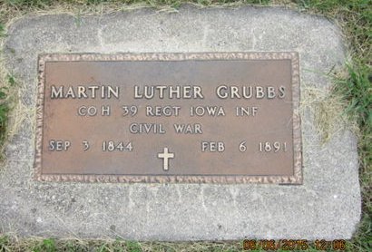 GRUBBS, MARTIN LUTHER - Dallas County, Iowa | MARTIN LUTHER GRUBBS 