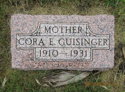 GUISINGER, CORA E - Dallas County, Iowa | CORA E GUISINGER 
