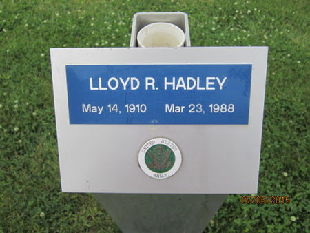 HADLEY, LLOYD R - Dallas County, Iowa | LLOYD R HADLEY 