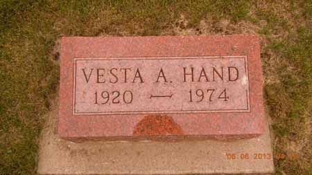 HAND, VESTA A - Dallas County, Iowa | VESTA A HAND 