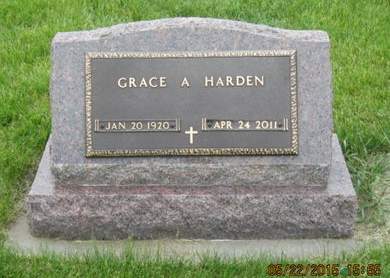 HARDEN, GRACE A - Dallas County, Iowa | GRACE A HARDEN 