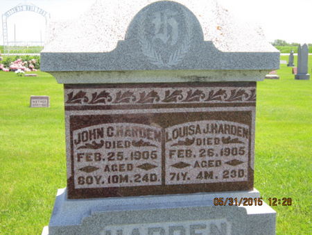 HARDEN, LOUISA J - Dallas County, Iowa | LOUISA J HARDEN 