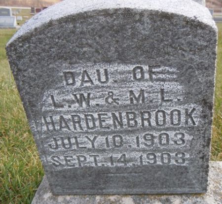 HARDENBROOK, DAUGHTER - Dallas County, Iowa | DAUGHTER HARDENBROOK 