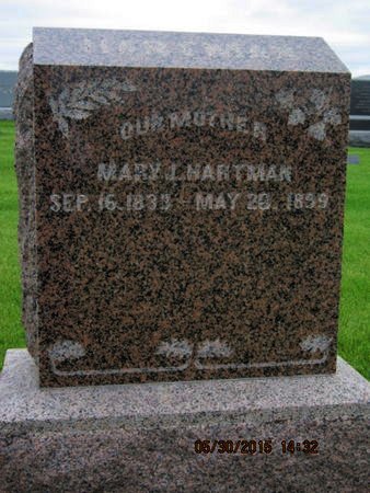 HARTMAN, MARY J - Dallas County, Iowa | MARY J HARTMAN 