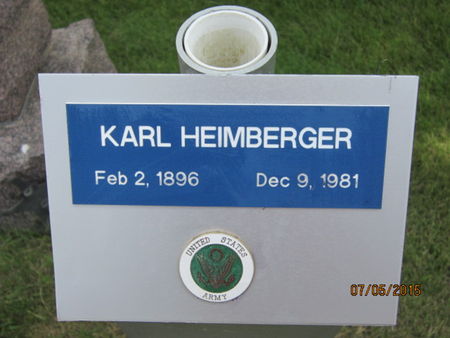 HEIMBERGER, KARL - Dallas County, Iowa | KARL HEIMBERGER 