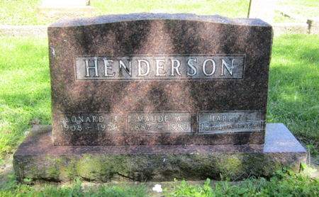 HENDERSON, LEONARD H - Dallas County, Iowa | LEONARD H HENDERSON 