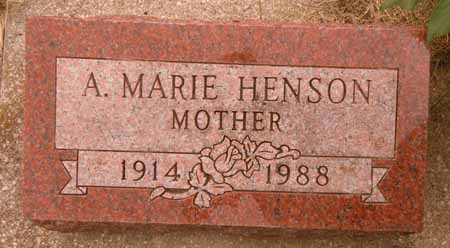 HENSON, A MARIE - Dallas County, Iowa | A MARIE HENSON 