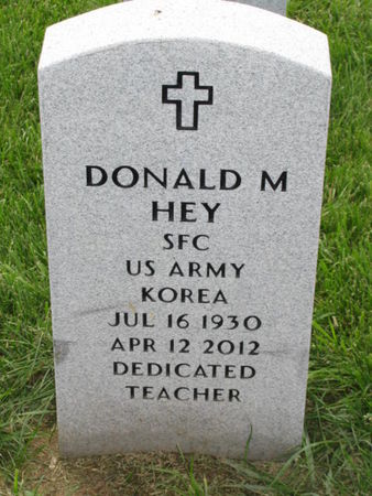 HEY, DONALD M - Dallas County, Iowa | DONALD M HEY 