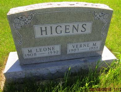 HIGENS, M LEONE - Dallas County, Iowa | M LEONE HIGENS 