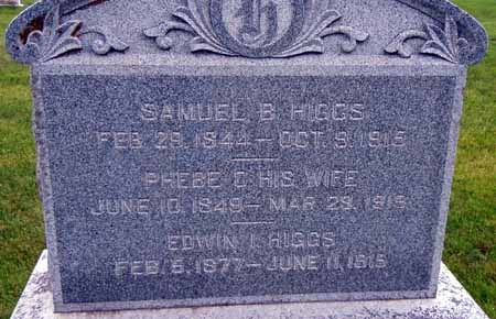 HIGGS, PHEBE C - Dallas County, Iowa | PHEBE C HIGGS 