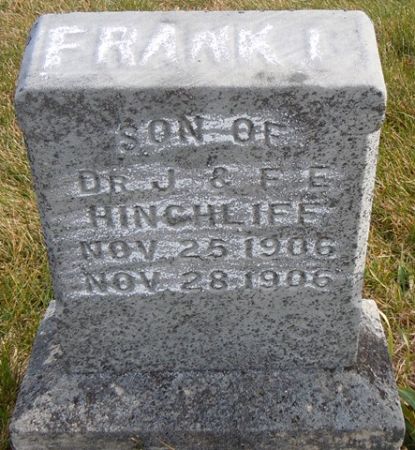 HINCHLIFF, FRANK I. - Dallas County, Iowa | FRANK I. HINCHLIFF 