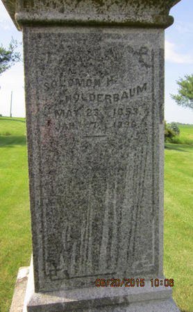HOLDERBAUM, SOLOMON H - Dallas County, Iowa | SOLOMON H HOLDERBAUM 