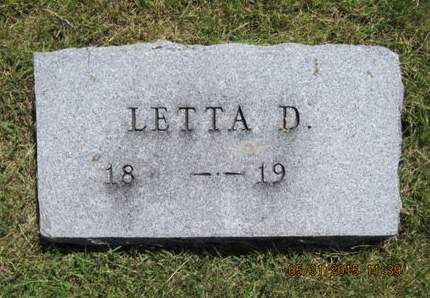 HORNER, LETTA D - Dallas County, Iowa | LETTA D HORNER 