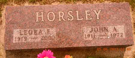 HORSLEY, LEORA F - Dallas County, Iowa | LEORA F HORSLEY 
