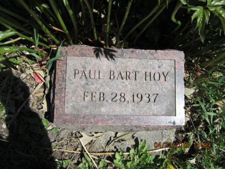 HOY, PAUL BART - Dallas County, Iowa | PAUL BART HOY 