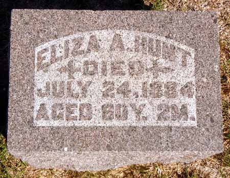 HUNT, ELIZA A - Dallas County, Iowa | ELIZA A HUNT 