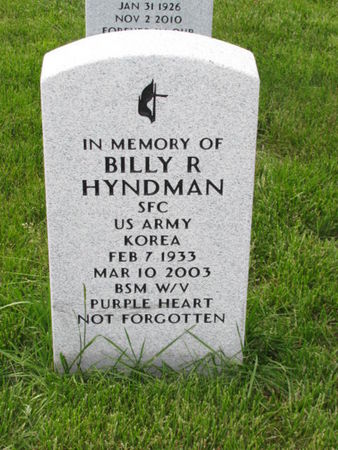 HYNDMAN, BILLY R - Dallas County, Iowa | BILLY R HYNDMAN 