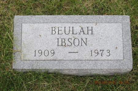 IBSON, BEULAH - Dallas County, Iowa | BEULAH IBSON 