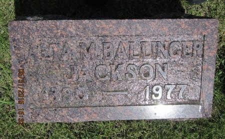 BALLINGER JACKSON, ALTA M - Dallas County, Iowa | ALTA M BALLINGER JACKSON 