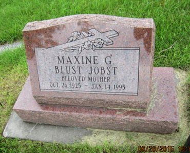 BLUST JOBST, MAXINE G - Dallas County, Iowa | MAXINE G BLUST JOBST 