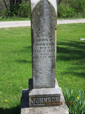 JOHNSON, JOHN F - Dallas County, Iowa | JOHN F JOHNSON 