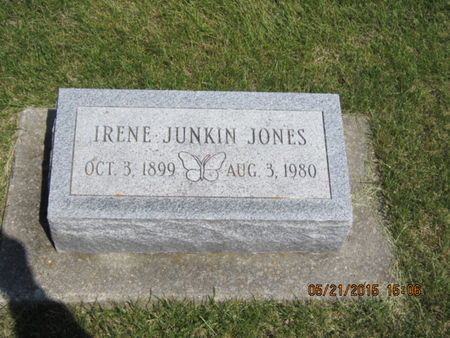 JUNKIN JONES, IRENE - Dallas County, Iowa | IRENE JUNKIN JONES 