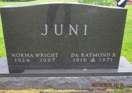 JUNI, NORMA - Dallas County, Iowa | NORMA JUNI 