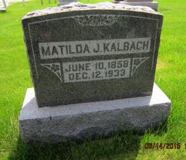 KALBACH, MATILDA J - Dallas County, Iowa | MATILDA J KALBACH 