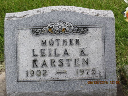 KARSTEN, LEILA K - Dallas County, Iowa | LEILA K KARSTEN 