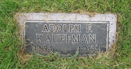 KAUFFMAN, ADOLPH F - Dallas County, Iowa | ADOLPH F KAUFFMAN 
