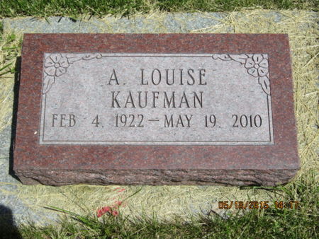 KAUFMAN, A LOUISE - Dallas County, Iowa | A LOUISE KAUFMAN 