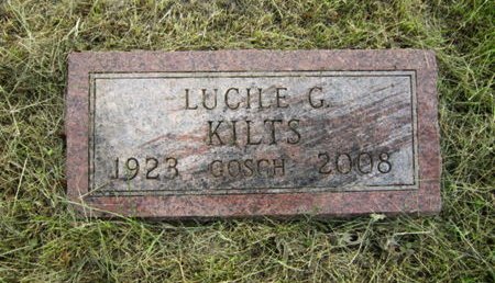 KILTS GOSCH, LUCILE G - Dallas County, Iowa | LUCILE G KILTS GOSCH 