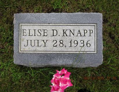 KNAPP, ELISE D - Dallas County, Iowa | ELISE D KNAPP 