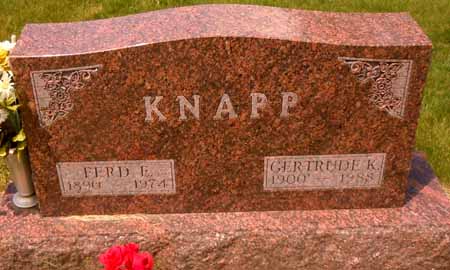 KNAPP, FERD E - Dallas County, Iowa | FERD E KNAPP 