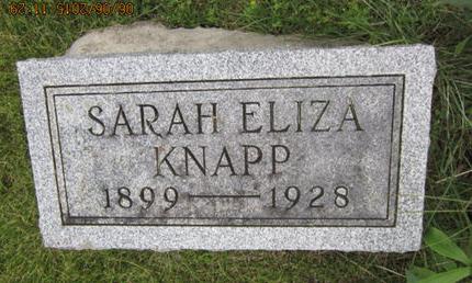 KNAPP, SARAH ELIZA - Dallas County, Iowa | SARAH ELIZA KNAPP 