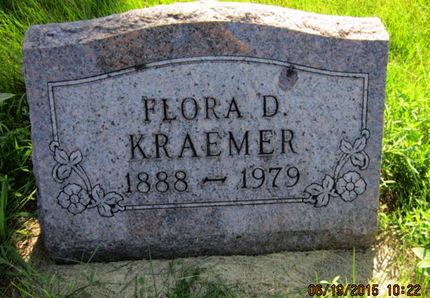 KRAEMER, FLORA D - Dallas County, Iowa | FLORA D KRAEMER 