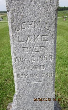 LAKE, JOHN L - Dallas County, Iowa | JOHN L LAKE 