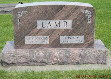 JOHNSON LAMB, ALLIE - Dallas County, Iowa | ALLIE JOHNSON LAMB 