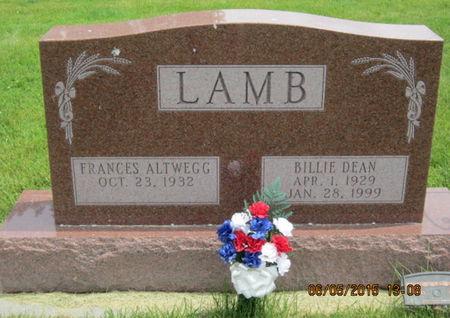 LAMB, BILLIE DEAN - Dallas County, Iowa | BILLIE DEAN LAMB 