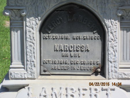 LAMBERT, NARCISSA - Dallas County, Iowa | NARCISSA LAMBERT 