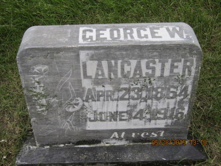 LANCASTER, GEORGE W - Dallas County, Iowa | GEORGE W LANCASTER 