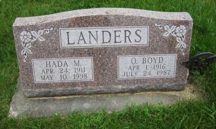 LANDERS, O BOYD - Dallas County, Iowa | O BOYD LANDERS 