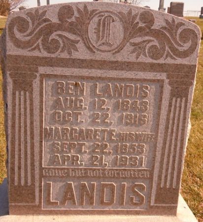 LANDIS, MARGARET E. - Dallas County, Iowa | MARGARET E. LANDIS 